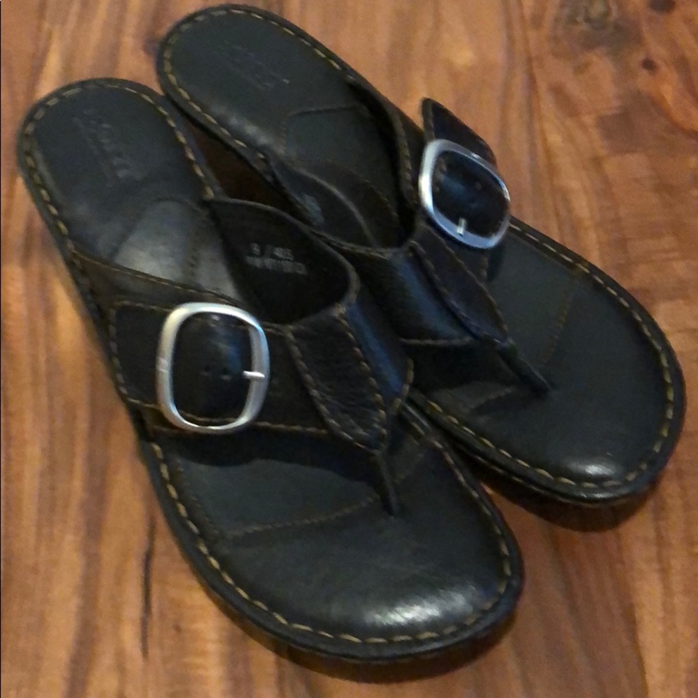 Dressy Born Flip Flops Silver Buckle
